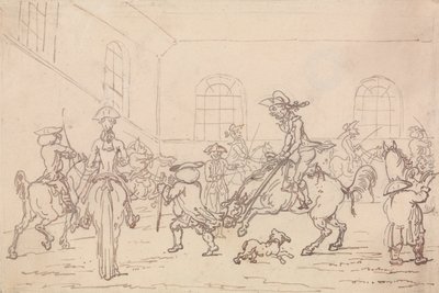 The Riding School by Thomas Rowlandson